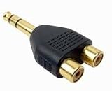 Adapter, Audio 1/4 Stereo to Dual