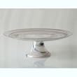 Recycled Glass Cake Stand (Taupe)