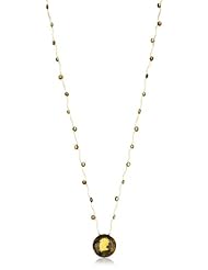 Eva Hanusova Faceted Oval Gem Pendant Necklace