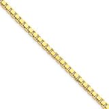 14k 2.5mm Box Chain Necklace - 20 Inch