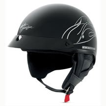 Harley Davidson Women's Destination Half Helmet. Ride safely to your destination. Decorated with Harley-Davidson® and pinstripe graphics. Helmet bag included. Meets DOT requirements. HJC, 2 lbs. 5 oz. 98260-07V