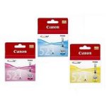 Canon CLI-521 Cyan Magenta and Yellow Ink Cartridges (2934B007)
