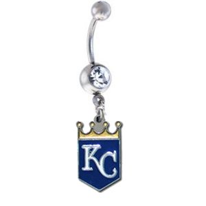 Kansas City Royals MLB Sexy Belly Navel Ring