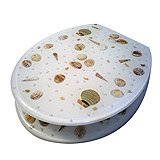 Funwaves Shell Cream Toilet Seat