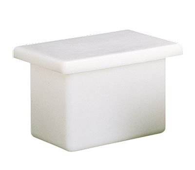 HDPE Rectangular Tank with Cover; 6 gallon, 14