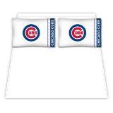 Sports Coverage 03MFSHS3CUBQUEN MLB Chicago Cubs Micro Fiber Queen Bed Sheet Set