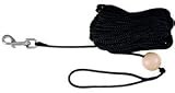 Trixie 19801 Schleppleine mit Holzkugel 15 m/ø 6 mm, schwarz