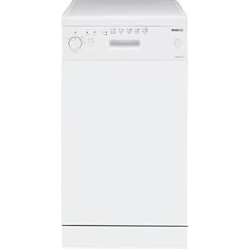 Beko DE2542FW 45cm slimline dishwasher, 5 programmes, 4 wash temperatures, white