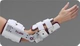 Pro-glide® Elbow, Right, Large Dynamic Splint Offers Flexion and Extension Assist in One Unit. Malleable Wire-foamTM Cuffs for a Customized Fit. Aircraft Quality Aluminum Frame Is Strong Yet Lightweight. Pro-lock Pin Locks Tension At 0 Degree, 45 Degree and 90 Degree for Easy Donning and Doffing. Indicated for Joint Stiffness; Rom Limitations; Soft Tissue Contractures. Biceps Circumference 12