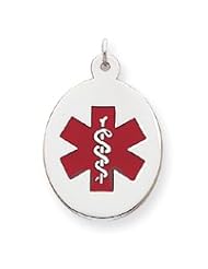 Sterling Silver Medical Jewelry Pendant
