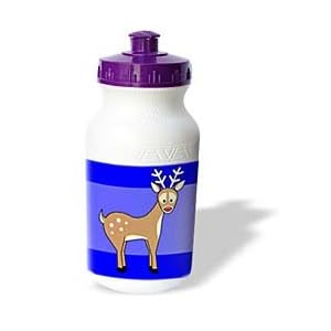 Janna Salak Designs Christmas - Cute Red Nosed Reindeer - Water Bottles