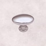 Belwith Keeler Opposites Attract Collection 1 1/2 Oval Cabinet Knob Polished Chrome