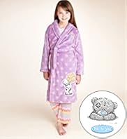 Older Girls Tatty Teddy Spotted Dressing Gown with Stay New