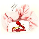 St. Louis Cardinals MLB Fashion Hair Scrunchie (Pink)