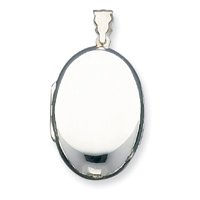 Sterling Silver Locket with 20 inch Sterling Silver Chain