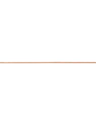 14K Rose Gold 1mm Box Link Chain 20"