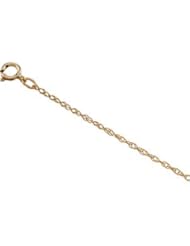 Lasered Titan Gold Rope Chain 14K Gold Yellow Ch469 16 Inch