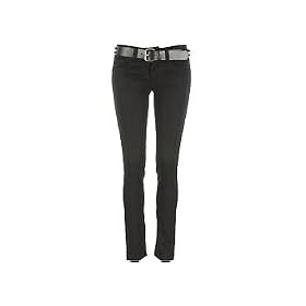 Vanilla Star Black Belted Skinny Jeans