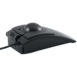 L-trac Laser Trackball with scroll Wheel Black USB By Ergoguys