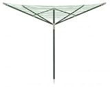 Vileda 40m 3 Arm Ready To Use Outdoor Rotary Clothes Airer
