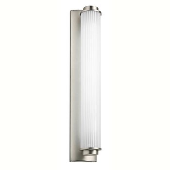 Kichler Lighting 11109SN Allegre - One Light Wall Sconce, Satin Nickel Finish with Ribbed Acrylic Etched Glass
