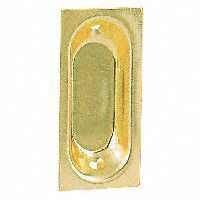 Stanley Hardware 2-3/4-by-1-5/16-Inch Oblong Flush Pull, Bright Brass, 2-Pack #403516