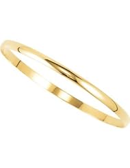 Half Round Bracelet 14K Yellow 04.00 Mm Brc1