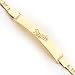 14K Kansas City Royals Sm Polished Name Id Anchor Bracelet