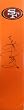 Alex Smith Autographed San Francisco 49ers Logo Football End Zone Pylon, Proof Photo