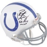 PEYTON MANNING INDIANAPOLIS COLTS SIGNED AUTOGRAPHED MINI HELMET MATCHING HOLOGRAMS NUMBERS AND COA