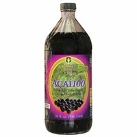 Acai100 100% Acai Berry Juice Pulp Supplement by Genesis Today ~ 32oz Bottle ~ Superfood Antioxidant