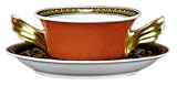 Versace by Rosenthal Medusa Red Cream Soup Cup &amp; Saucer