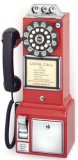 Crosley Radio CR56-RE 1950s Classic Pay Phone Red