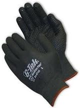 Glove Nitrile Coated Black Nylon Shell Dotted-2pack