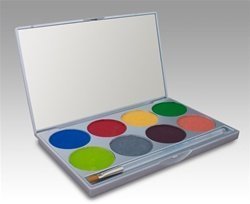 Paradise 8 Color Palette/face Paint Kit (Tropical Rainbow) by Mehron