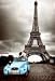 Paris Romance (Couple Kissing, Eiffel Tower) Art Poster Print