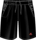 Adidas Herren Sportshorts F50 ST, black/high energy s15, XL, X11908