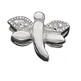 Earrings - Sterling Silver CZ Dragonfly Post Earrings
