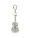 Charms Silver Guitar