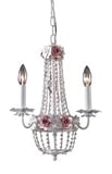 ELK Lighting 12011/3 3 Light Isabella Chandelier, Antique White