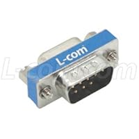 Slimline Null Modem Adapter, DB9 Male / Female