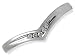 9ct White Gold Diamond-Set Wishbone Ring