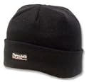 HIGHLANDER - HAT0 64 - THINSULATE SKI HAT (BLACK) with Safety Guide