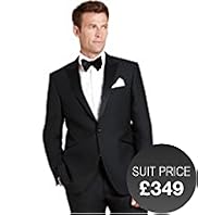 Savile Row Inspired Pure Wool 1 Button Evening Jacket