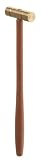 Mallets: Grobet USA Brass Head Mallet Face Diameter 1/2" Head Length 2" Head Weight 2oz #37.530