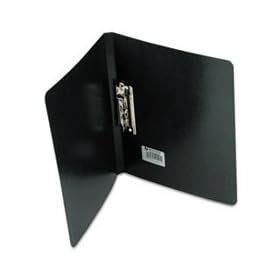 PRESSTEX Grip Punchless Binder With SpringAction Clamp 5/8 Capacity Black