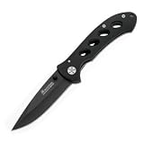 Boker Shadow, Aluminum Handle, Black Blade, Plain