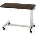 Axis Medical Patient Room Steel Walnut Low Height Overbed Table