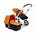Bugaboo Cameleon Stroller - Dark Grey Base - Orange Fleece
