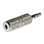 Cables To Go - Audio adapter - mini-phone mono 3.5 mm (F) - mini-phone stereo 3.5 mm (M) - metallic silver